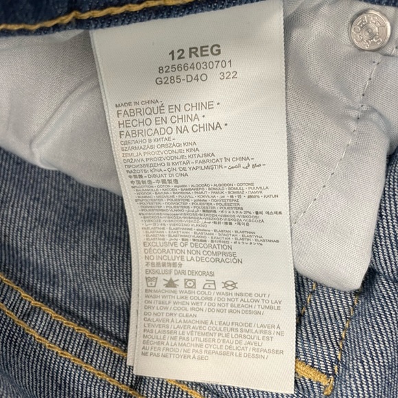 Girl's Mini Mom Silver Tab Levi's Jeans size 12 REG - Picture 11 of 11